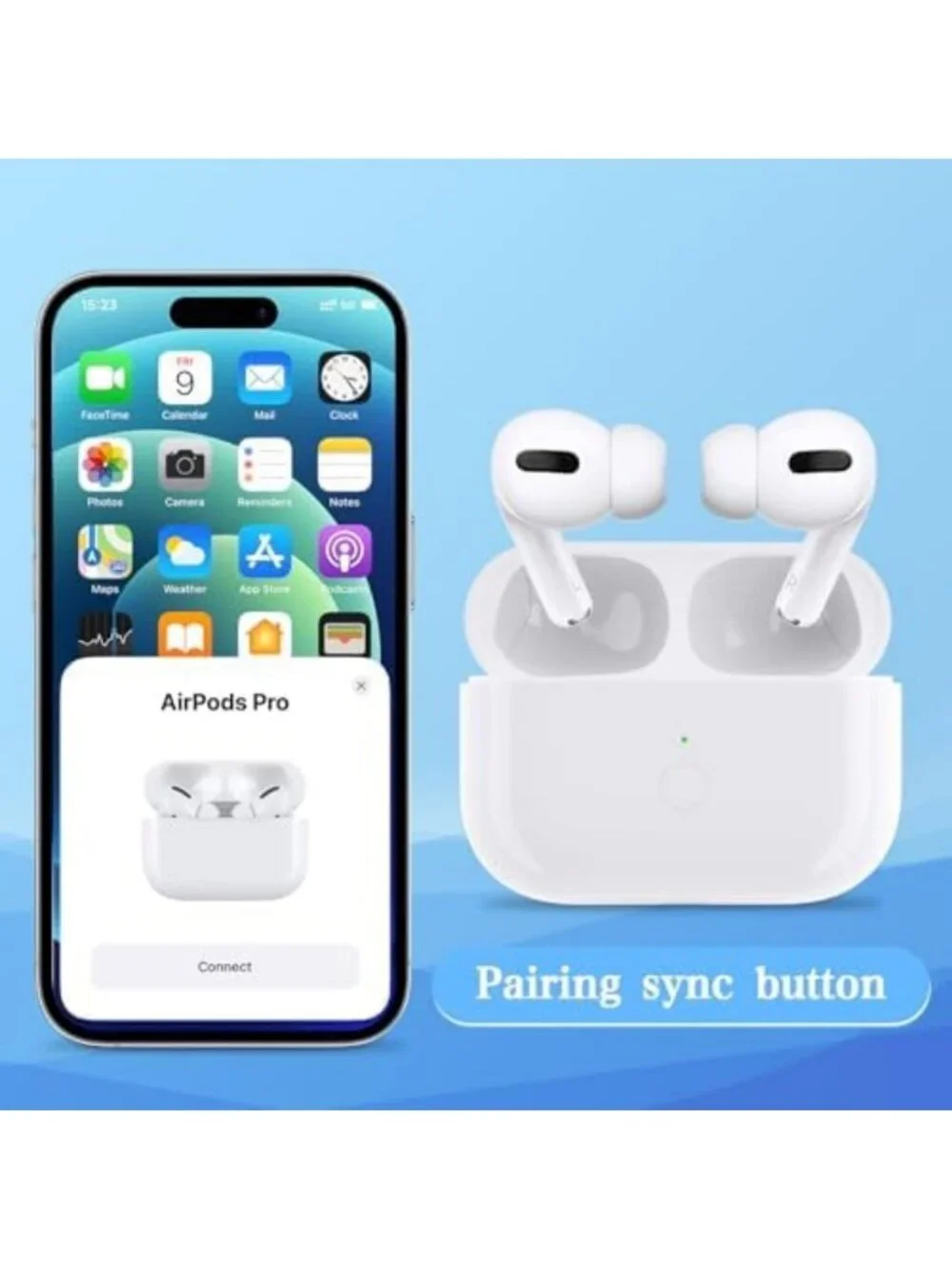 Wireless Charging Case for AirPods Pro 1 & 2 - Type-C Replacement Charger